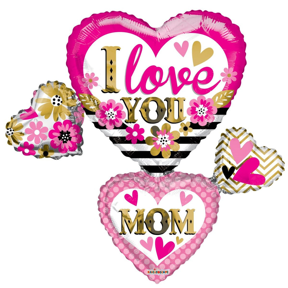 36″ I Love You Mom Many Hearts - (Single Pack). 84334-36