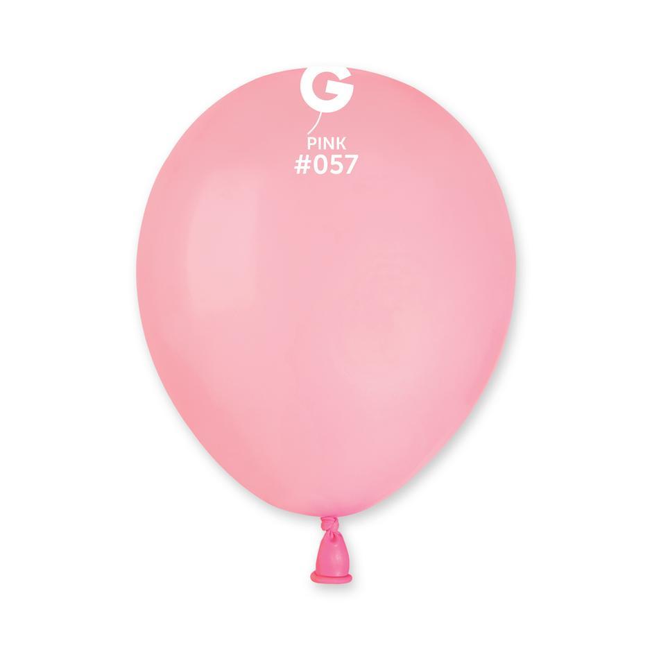 Solid Balloon Pink A50-057 5 inch - Lift balloons 