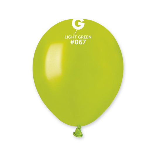 Metallic Balloon Light Green AM50-067.   5 inch - Lift balloons 