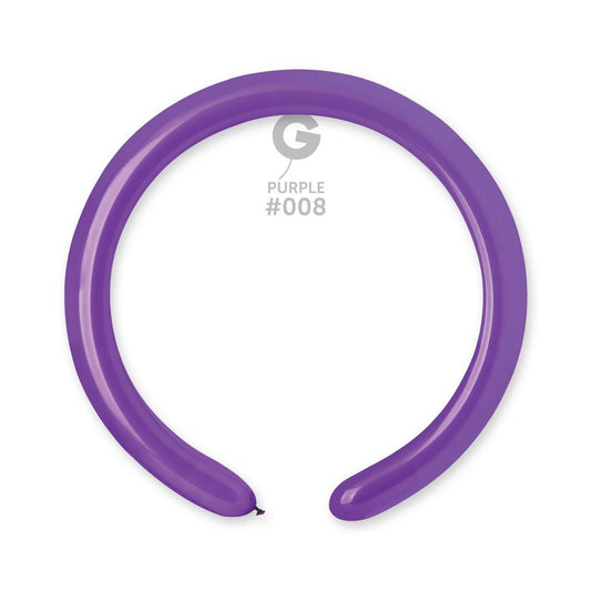 Solid Balloon Purple D4(260)-008  2 inch - Lift balloons 