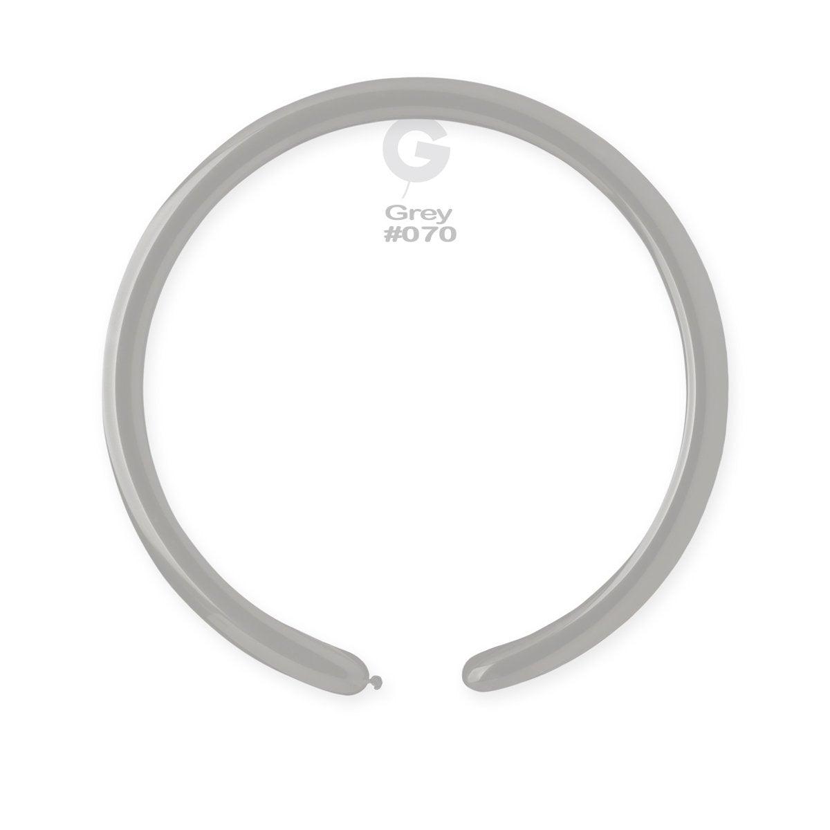 Solid Balloon Grey D4(260)-070    2 inch - Lift balloons 