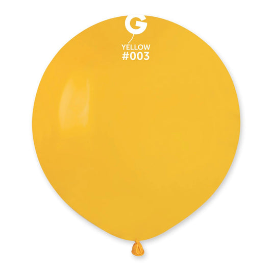 Solid Balloon Yellow G150-003   19 inch - Lift balloons 