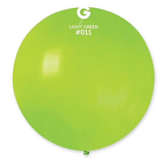 Solid Balloon Light Green G30-011   31 inch - Lift balloons 