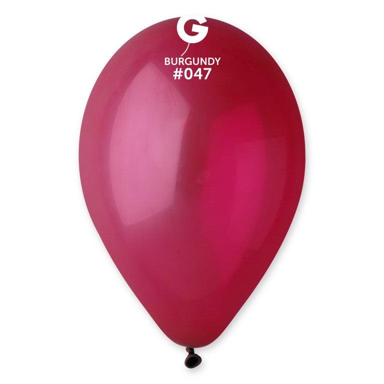 Solid Balloon Burgundy G110-047    12 inch - Lift balloons 