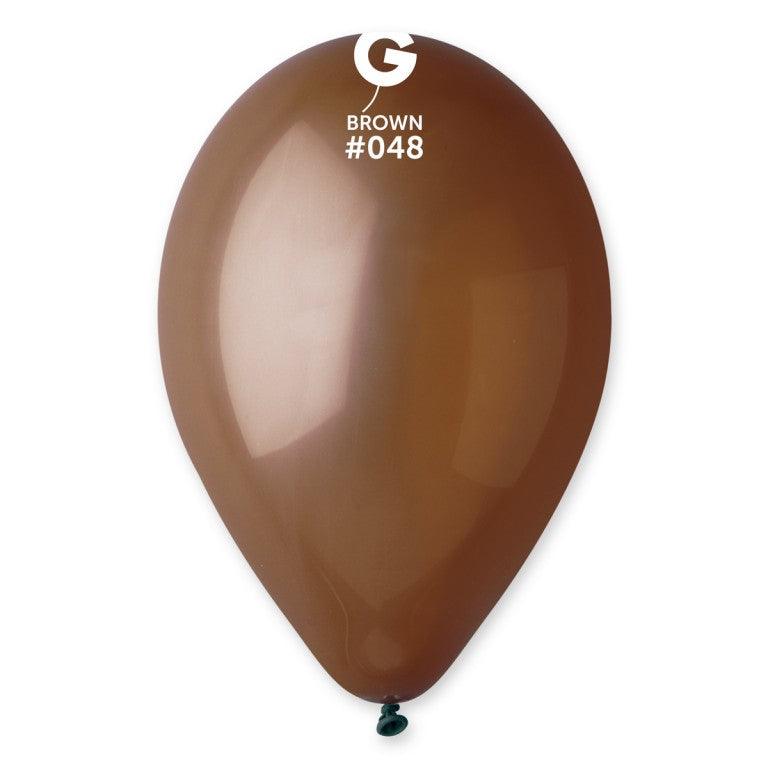 Solid Balloon Brown G110-048    12 Inch - Lift balloons 