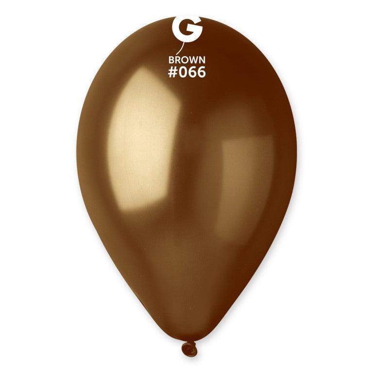 Metallic Balloon Brown AM50-066.  5 Inch - Lift balloons 