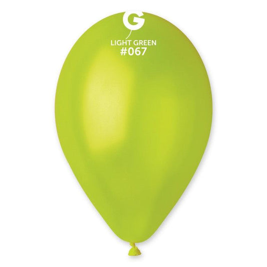 Metallic Balloon Light Green GM110-067    12 inch - Lift balloons 