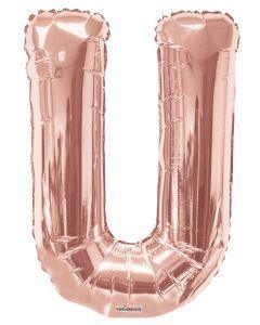 U Rose Gold Foil Letters  34 inch - Lift balloons 