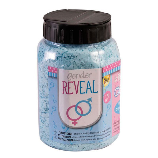 Confetti Jar - Gender Reveal   Blue - Lift balloons 