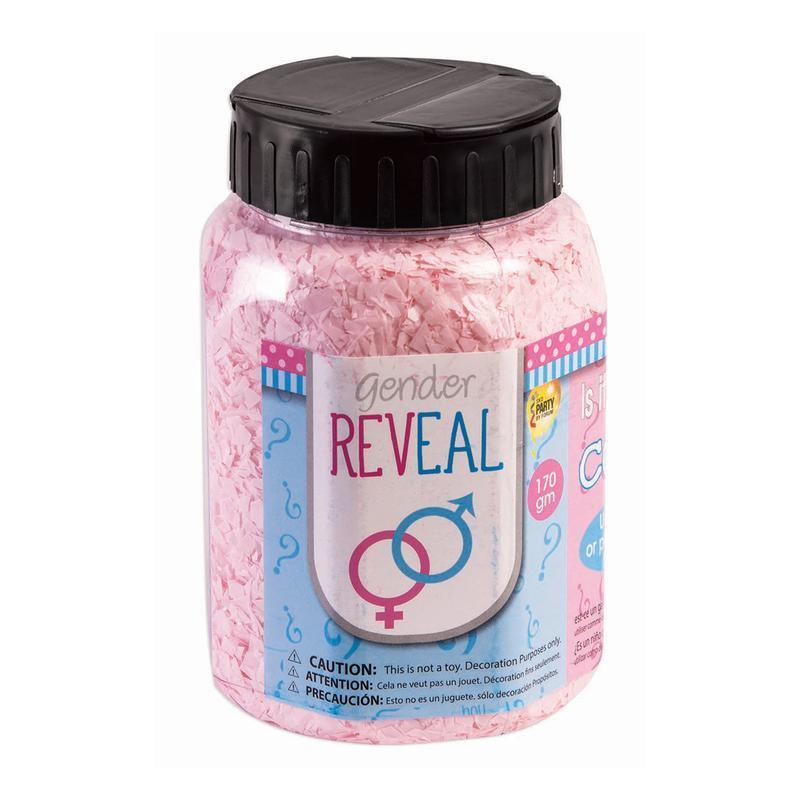 Confetti Jar - Gender Reveal   Pink - Lift balloons 