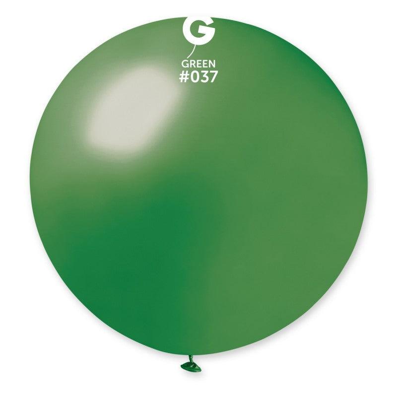 Metallic Balloon Green GM30-037    31 inch - Lift balloons 