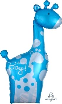 Safari Baby Boy Giraffe 25" x 42" - (Single Pack). 2458301