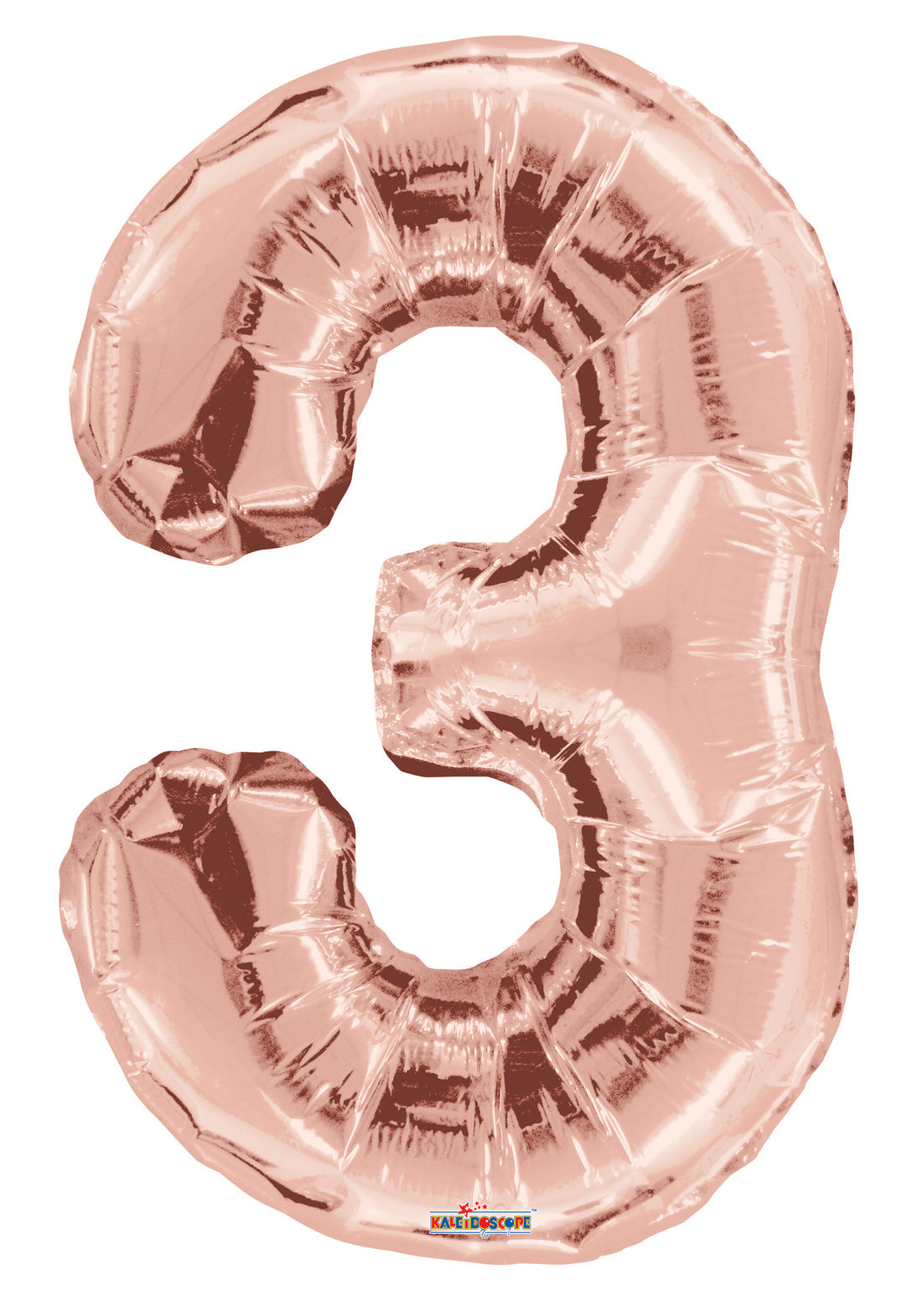 Number 3 Rose Gold Foil Balloon 34" 15643-34