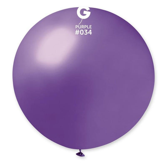 Metallic Balloon Purple GM150-034   19 inch - Lift balloons 